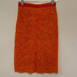 Vintage Y2K 2000’s Dolce & Gabbana Skirt Orange Lace size 40 - Small